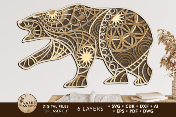 Crafts Bear Multilayer Laser Cut File – A Strategic Tool for Creative and Productive Design