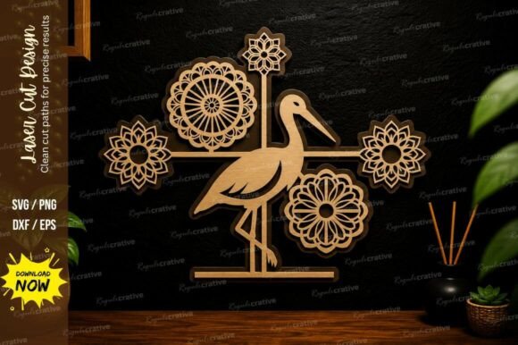 Crane Bird Floral Laser Cut SVG Design: A Practical Guide for Creative and Professional Use