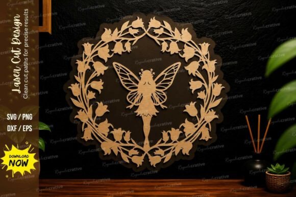 Fairy Leaf Wreath Laser Cut SVG Design: A Versatile Tool for Creative Projects