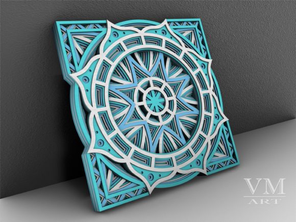 Flower Mandala SVG and Layered Mandala SVG: A Versatile Vector Template for Laser Cutting