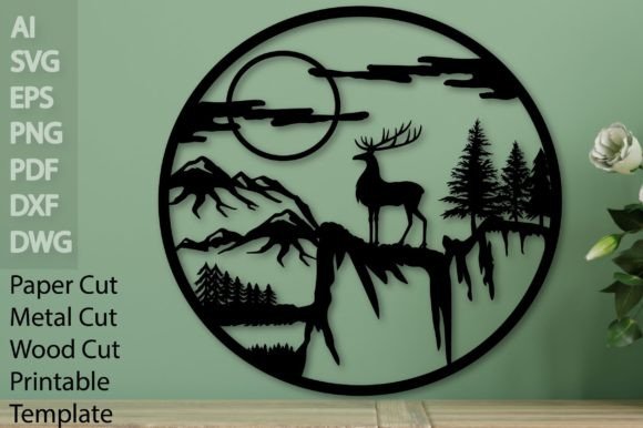 Laser Cut Deer Sign Template 3: A Versatile Design for Creative Projects