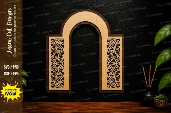 Minimal Arch Frame Laser Cut SVG Design: A Must-Have for Modern Creative Projects