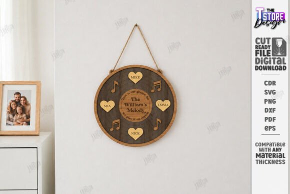 Personalized Wall Family Sign Laser Cut: A Unique Touch for Your Home or Business