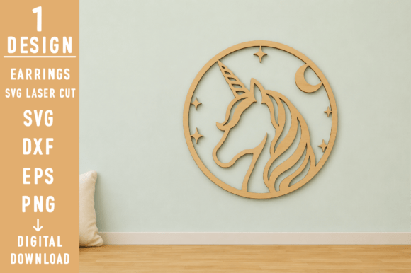Unicorn Head Wall Art Sign SVG: A Versatile Digital Design for Creative Projects