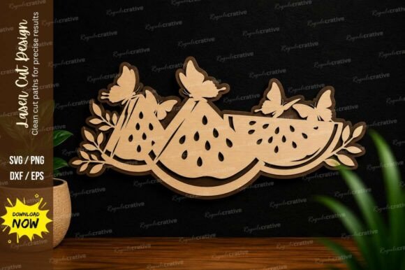 Watermelon Slice Border Laser Cut SVG: A Creative Edge for DIY and Professional Projects